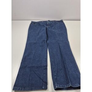 Vintage Long Haul Jeans Mens 50x32 Blue High Rise Full Cut Straight Leg USA 90s